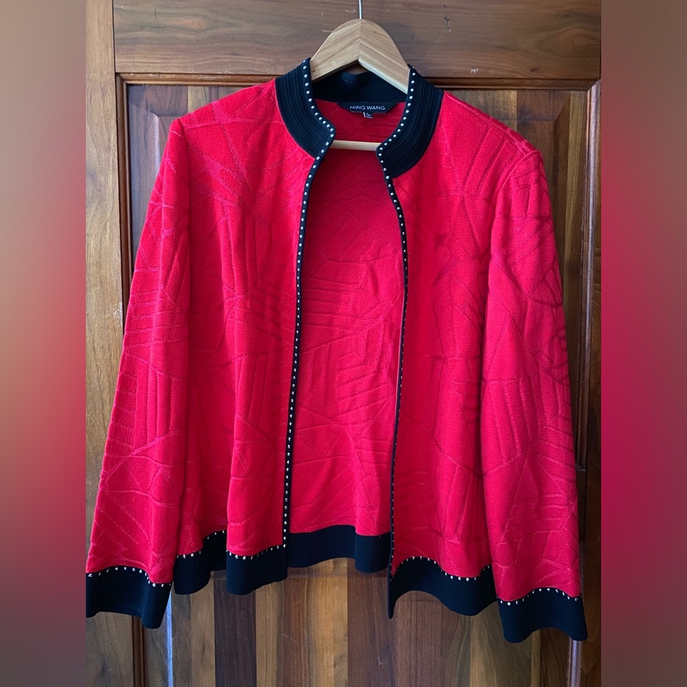 Ming Wang Open Cardigan